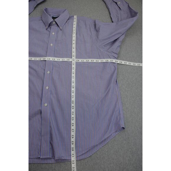Lauren Ralph Lauren Shirt Mens 18 - 36/37 Striped Cotton Non Iron Button Down - Picture 6 of 6
